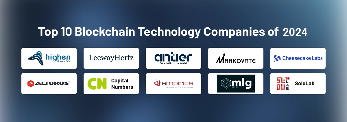 A list of Top 10 Blockchain Development Companies