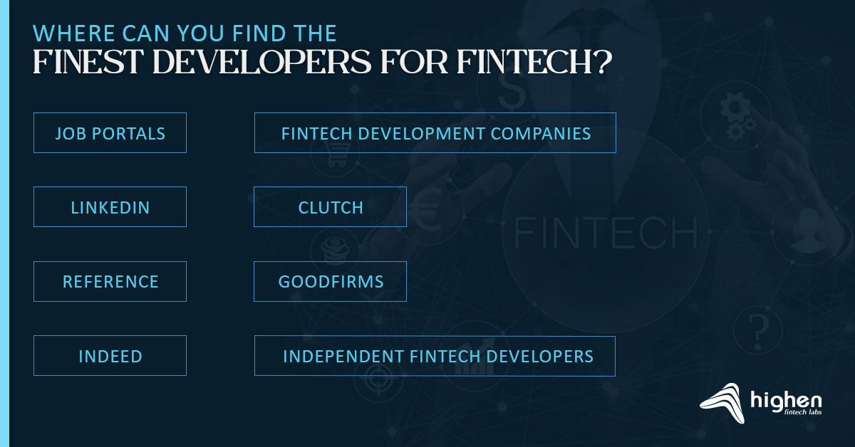 where can you find and hire fintech developers